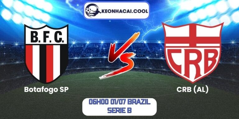Soi kèo Botafogo SP vs CRB (AL) (06h00 01/07, Brazil Serie B) 8 Botafogo SP vs CRB (AL)